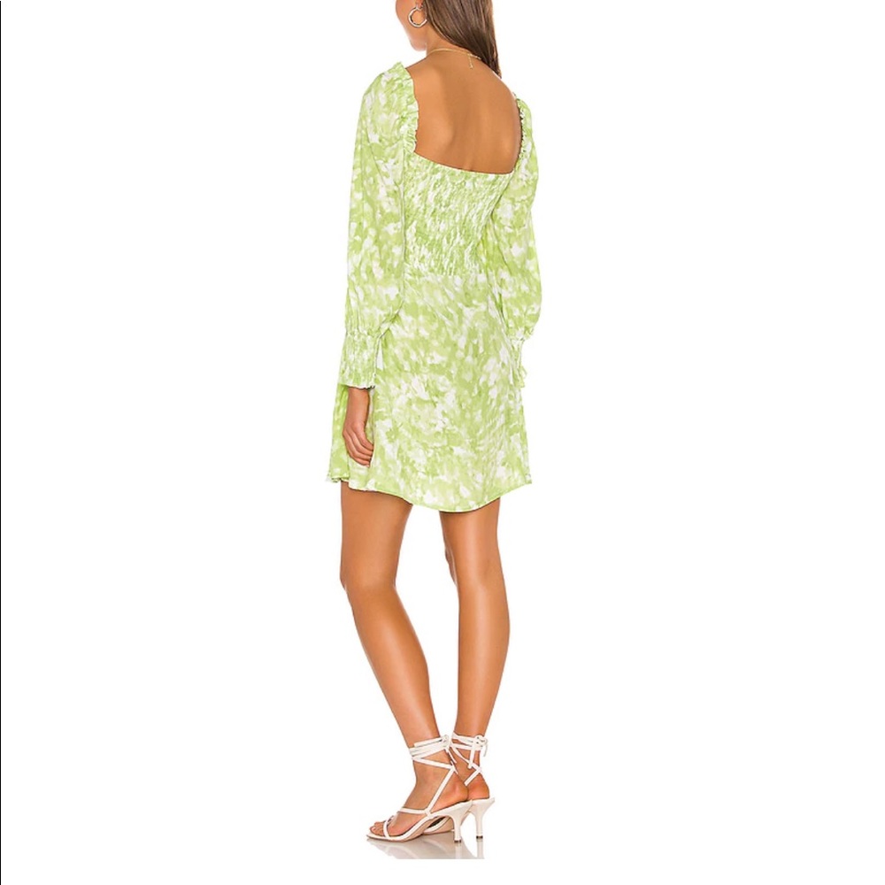 NWT Faithfull the Brand Arianne Roos Lime Green Mini Dress - Picture 8 of 16